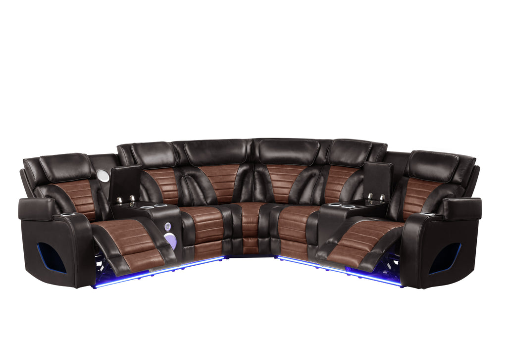 Robin Brown Reclinig Sectional