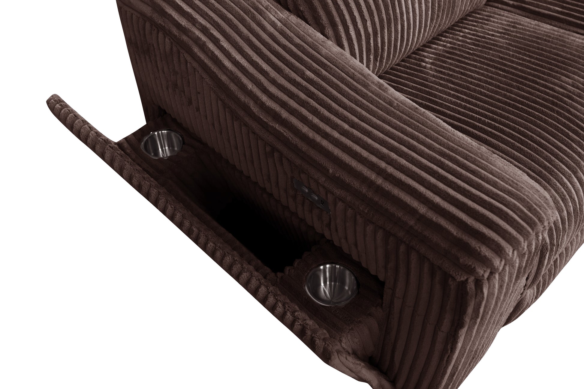 Yash Brown Sectional Recliner