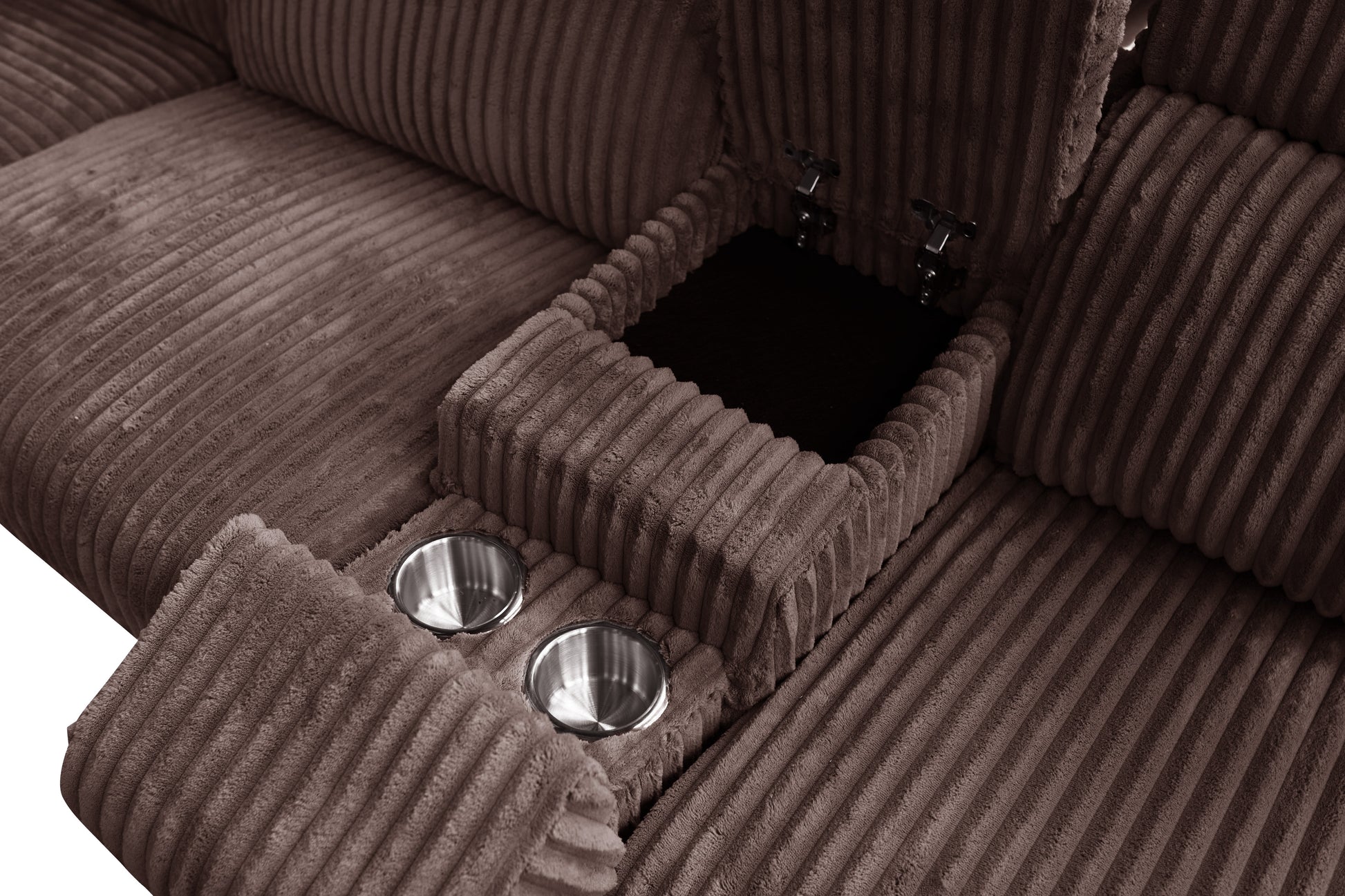 Yash Brown Sectional Recliner
