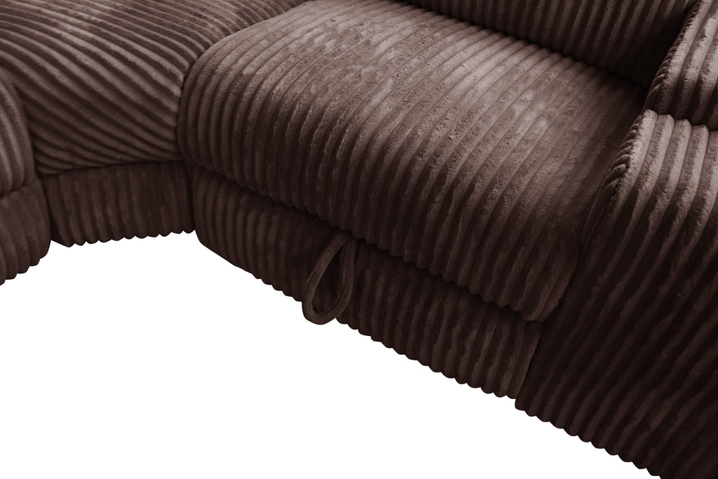 Yash Brown Sectional Recliner