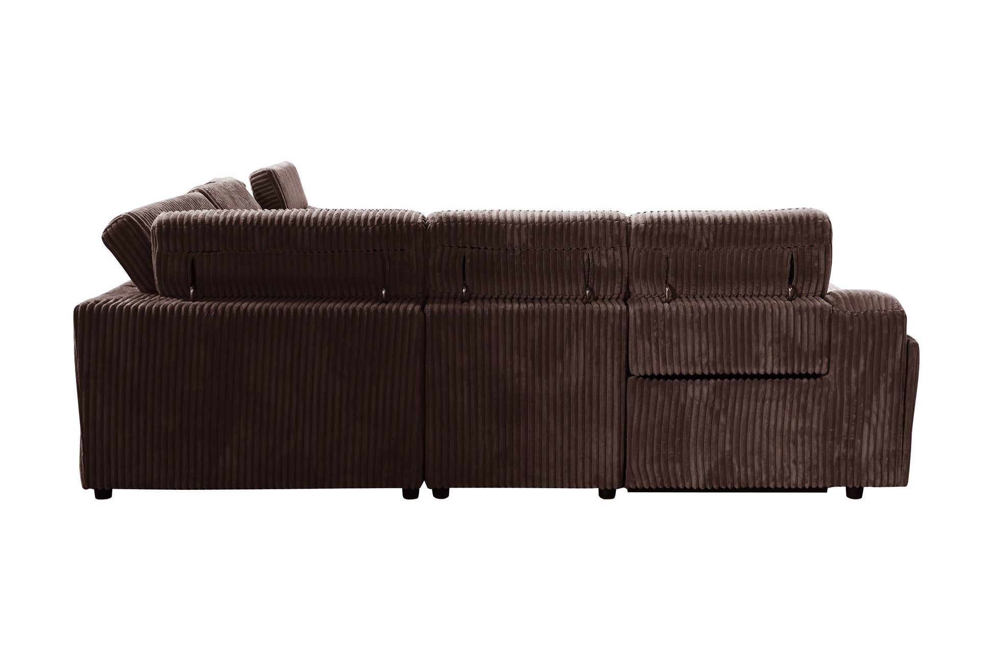 Yash Brown Sectional Recliner