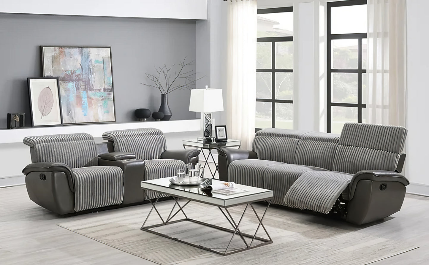 Twist Sofa and Loveseat Reclining