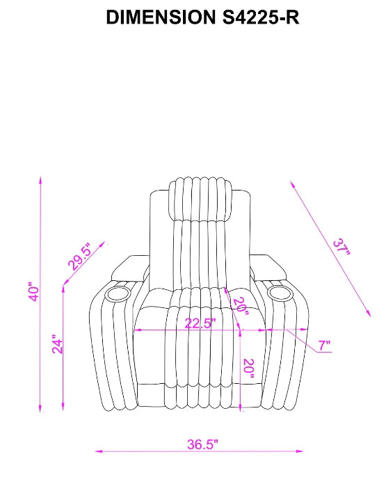 Lita 3 - Piece Reclining Set