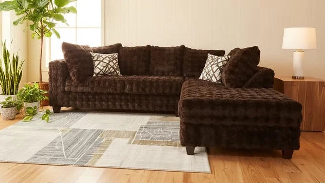Mamba chocolate brown sectional