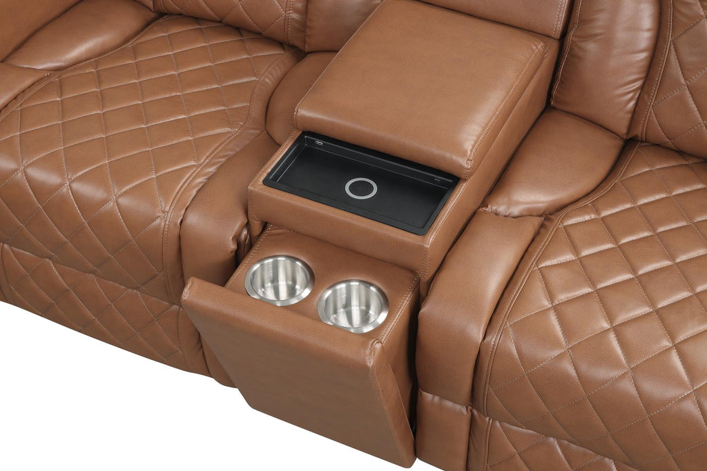 STERLING SECTIONAL BROWN