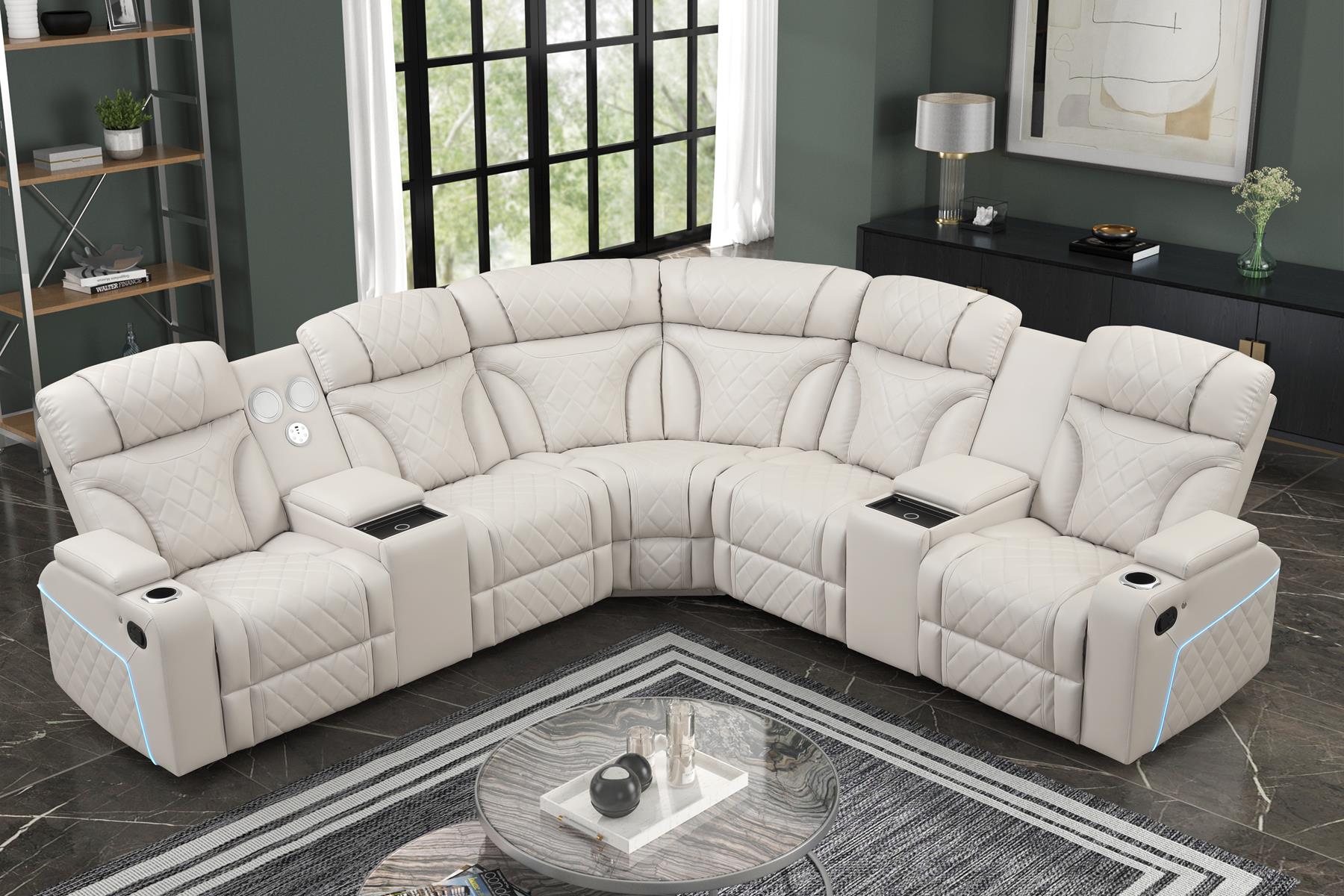 STERLING SECTIONAL SAND
