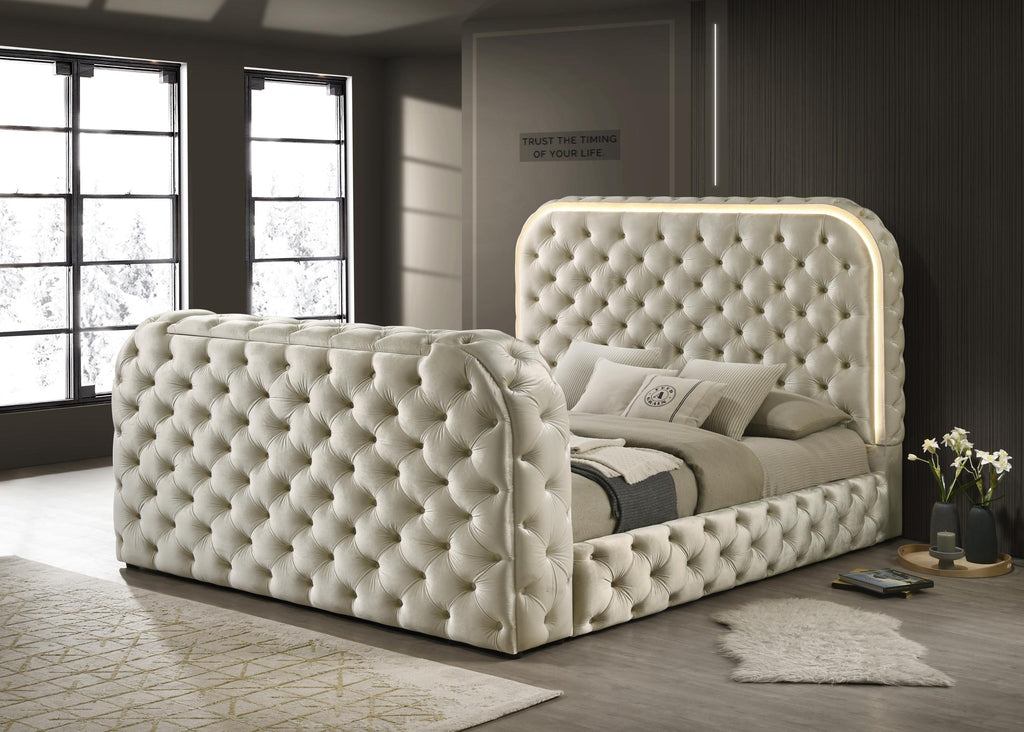 VALENTINA QUEEN BED WITH FIREPLACE