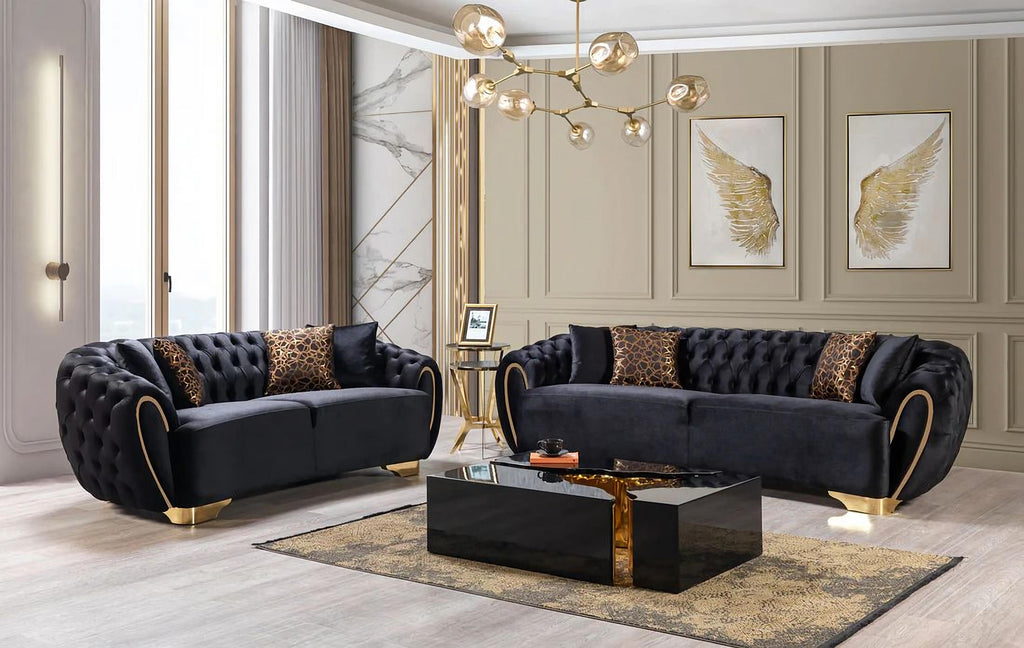 Victoria Velvet Sofa & Loveseat