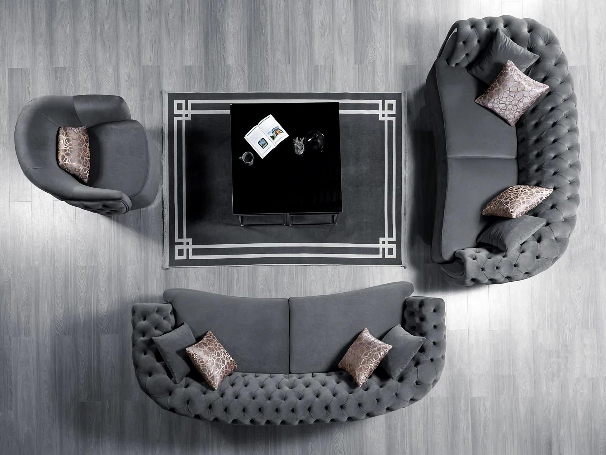 Victoria Velvet Sofa & Loveseat