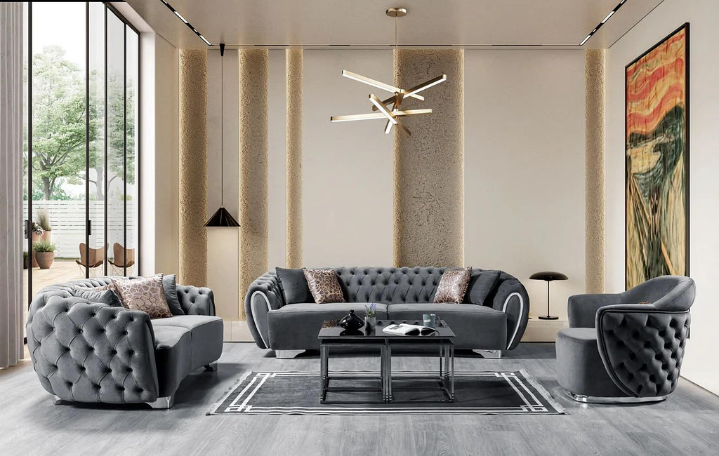 Victoria Velvet Sofa & Loveseat