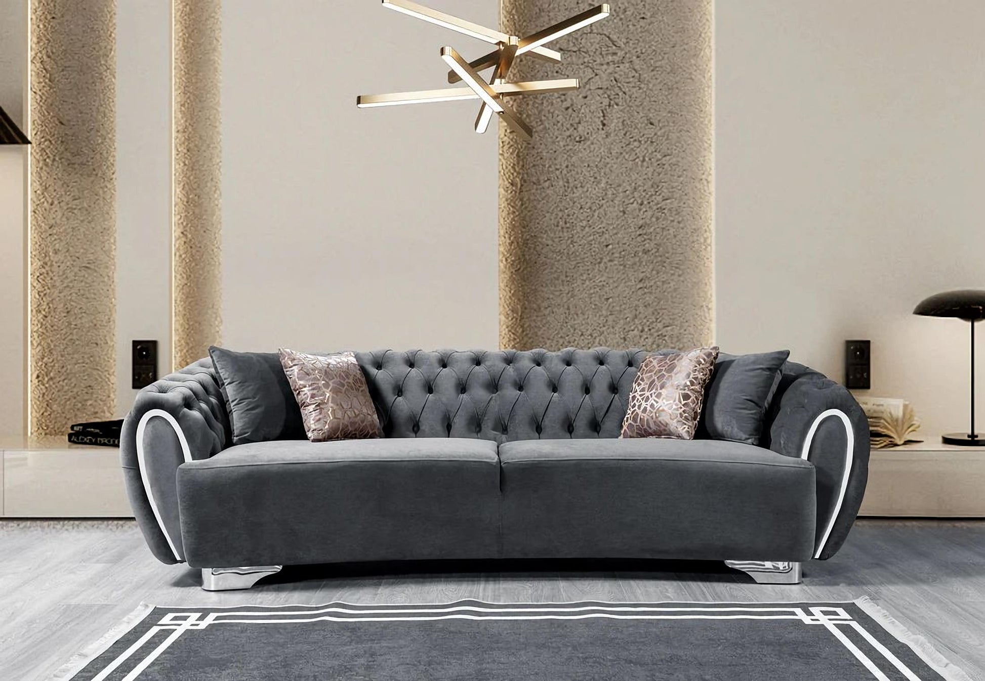 Victoria Velvet Sofa & Loveseat