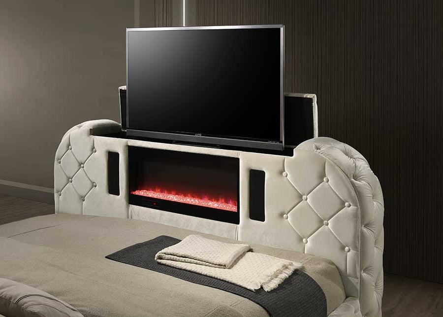 VALENTINA QUEEN BED WITH FIREPLACE