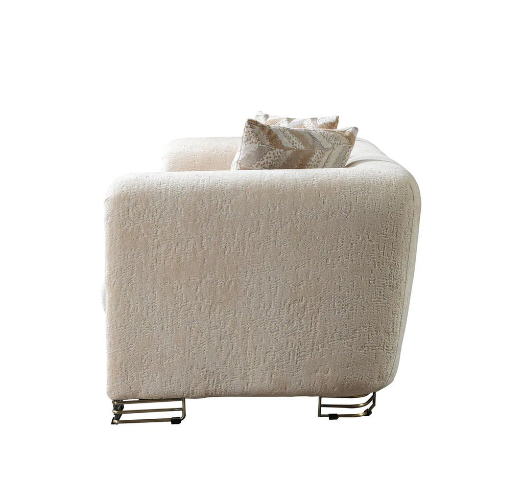 Brenda Ivory Boucle Sofa & Loveseat Set