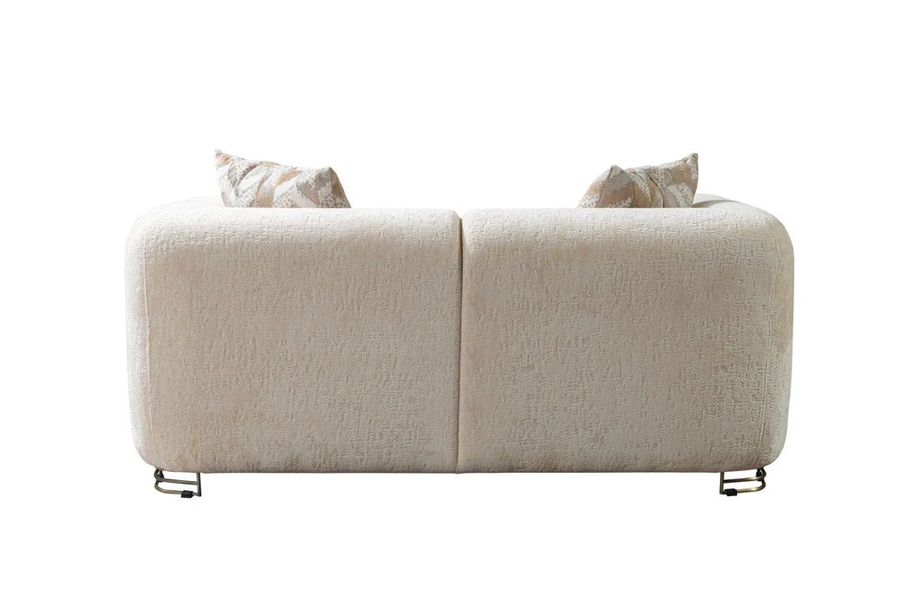 Brenda Ivory Boucle Sofa & Loveseat Set