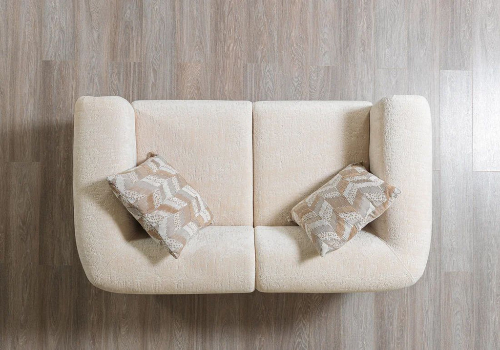 Brenda Ivory Boucle Sofa & Loveseat Set