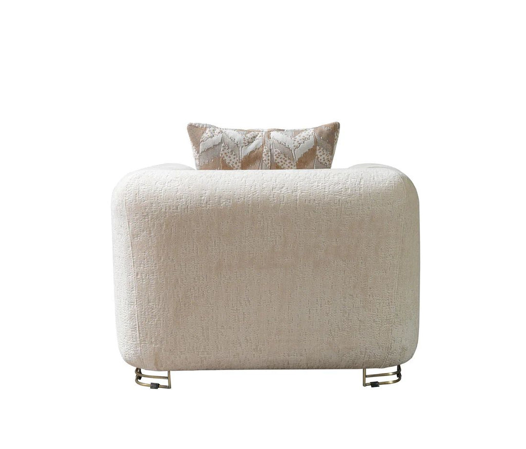 Brenda Ivory Boucle Sofa & Loveseat Set