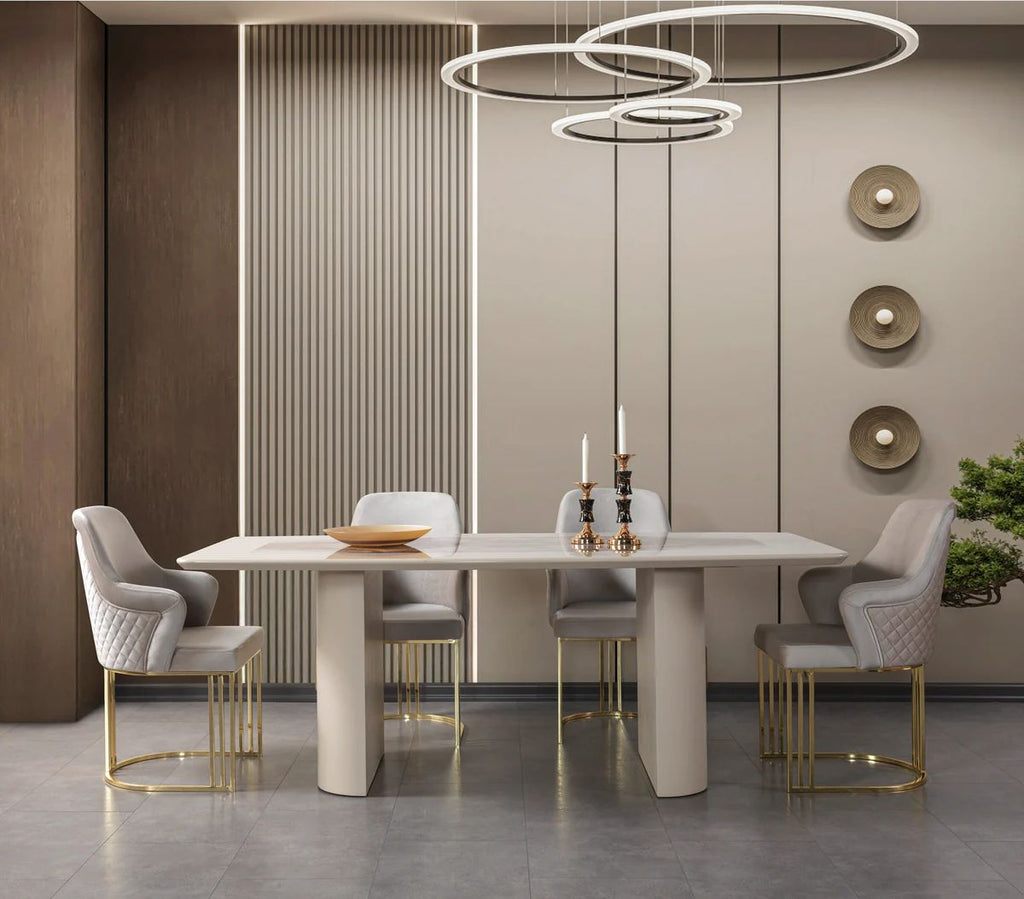 Carlina Ivory 7-Piece Dining Set