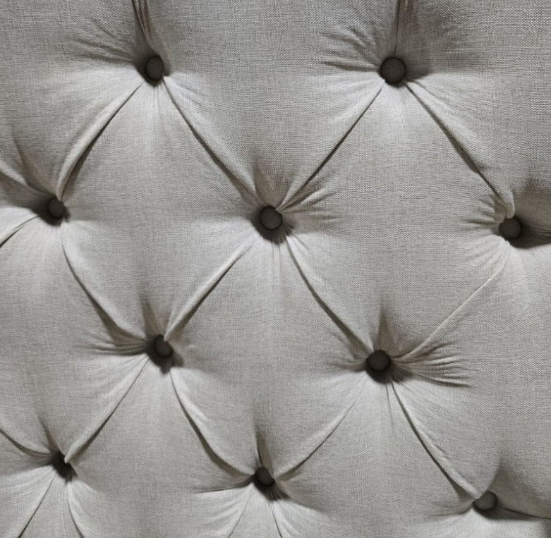 Hugh Biege Upholstered Platform Bed