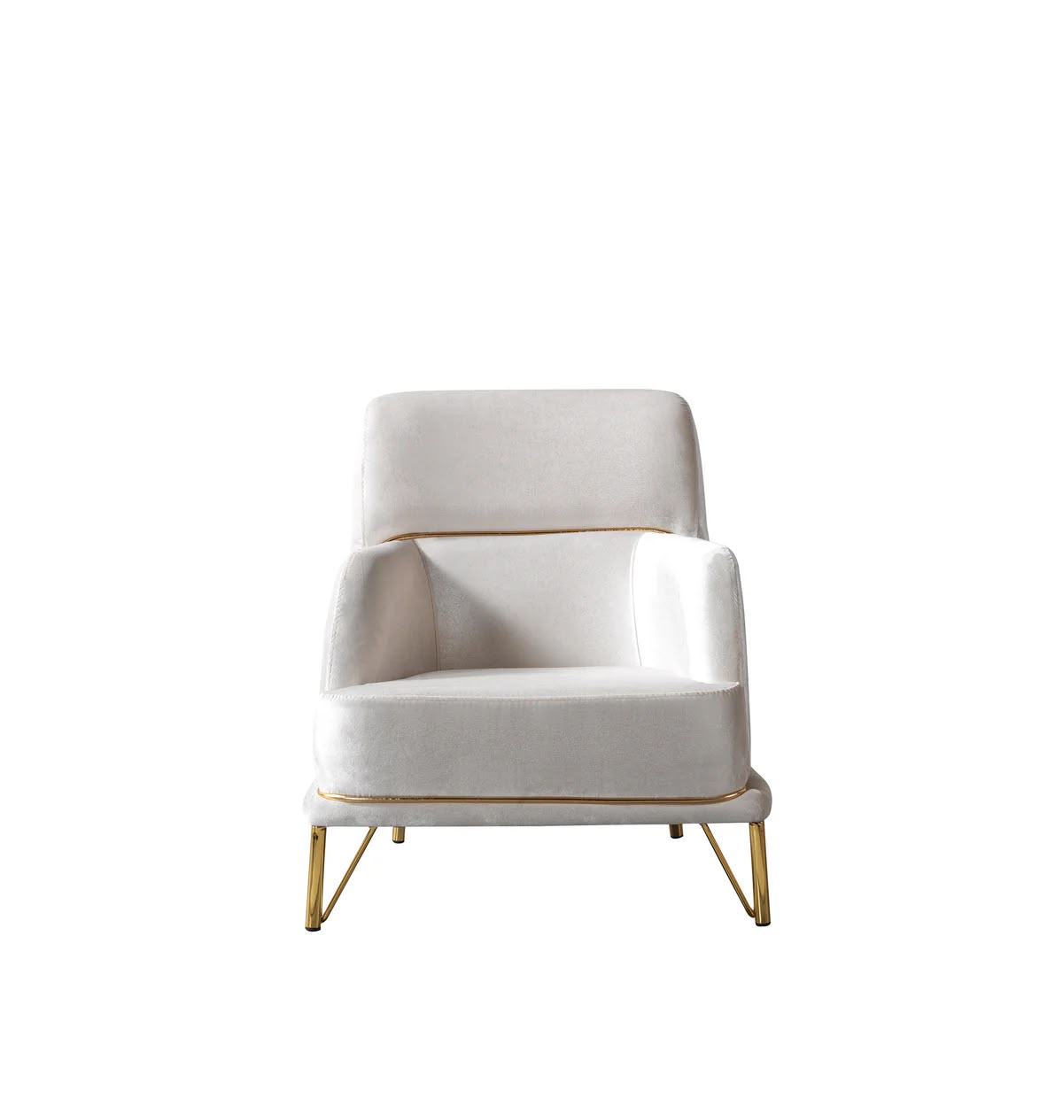 Fabiana Ivory Velvet Sofa & Loveseat
