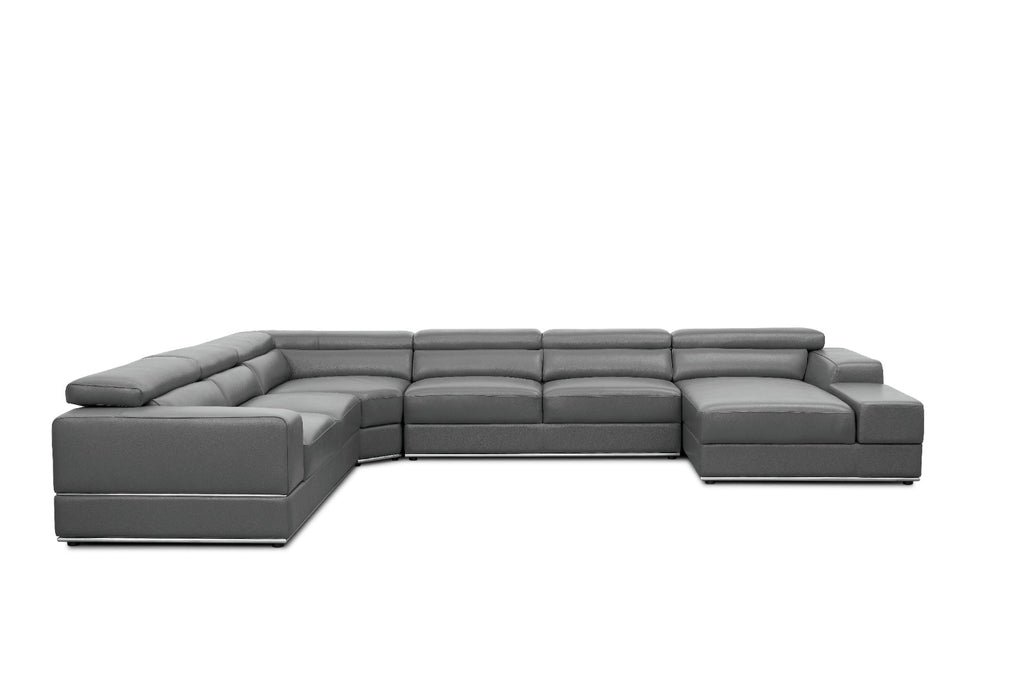 Nella Sectional Sectional Italian Leather Match