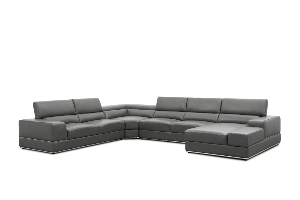 Nella Sectional Sectional Italian Leather Match