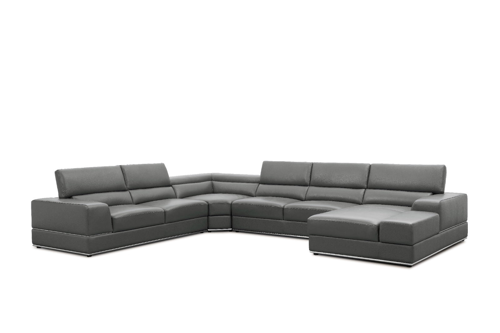 Nella Sectional Sectional Italian Leather Match