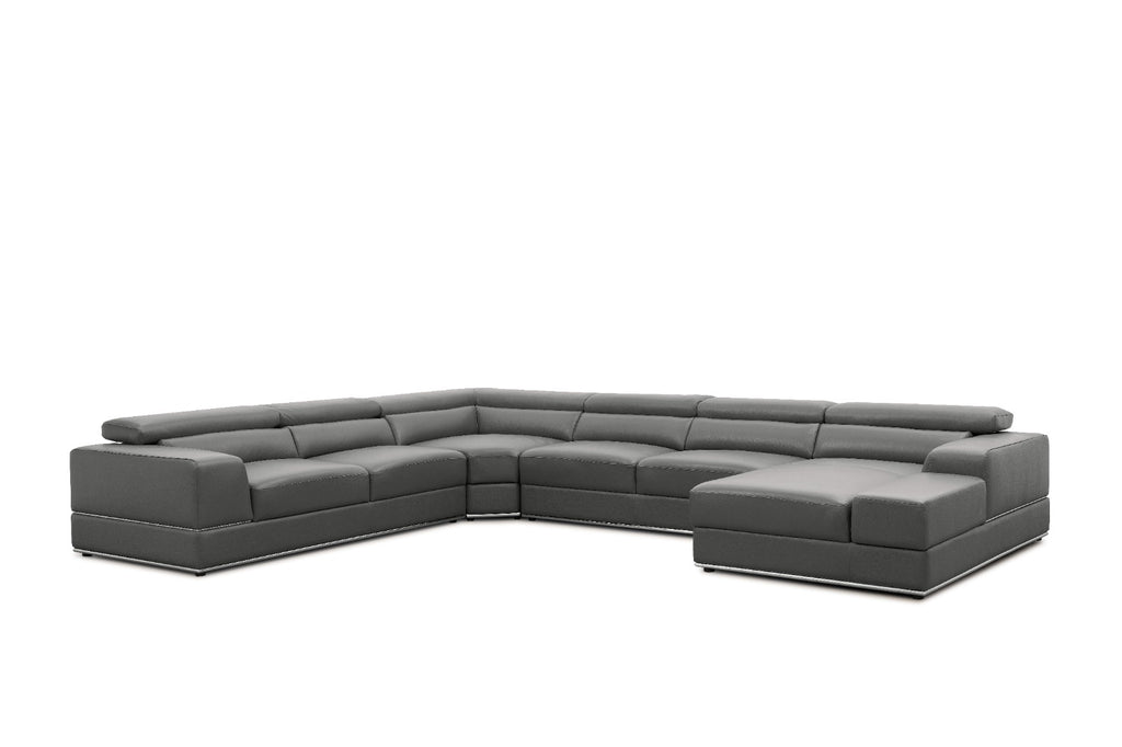 Nella Sectional Sectional Italian Leather Match