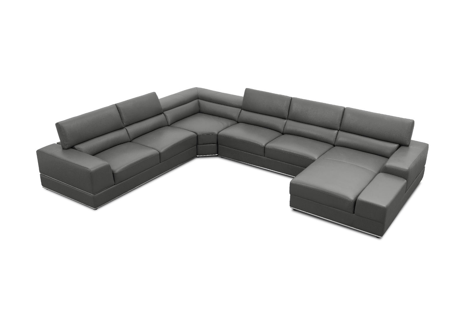 Nella Sectional Sectional Italian Leather Match