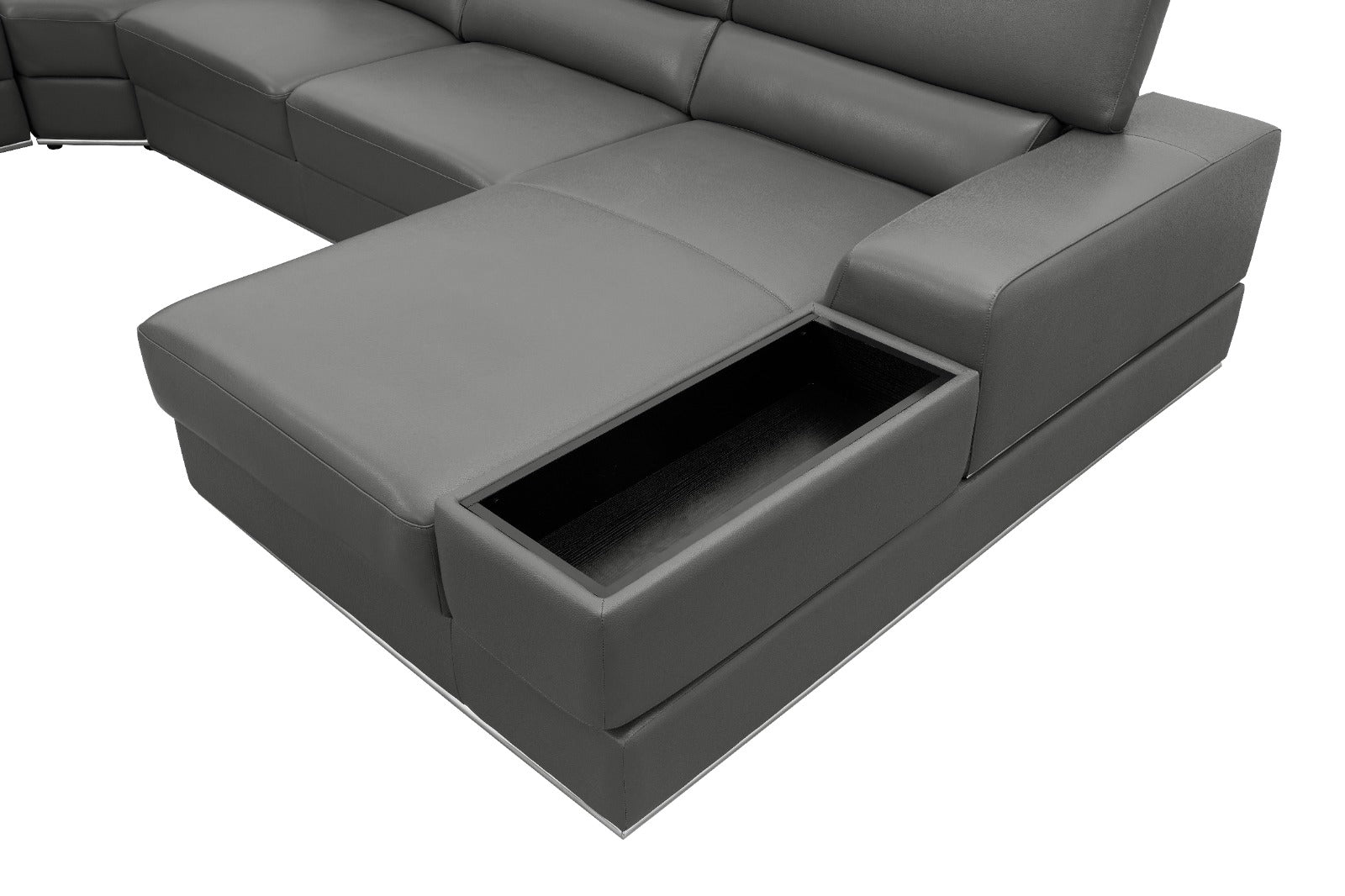 Nella Sectional Sectional Italian Leather Match