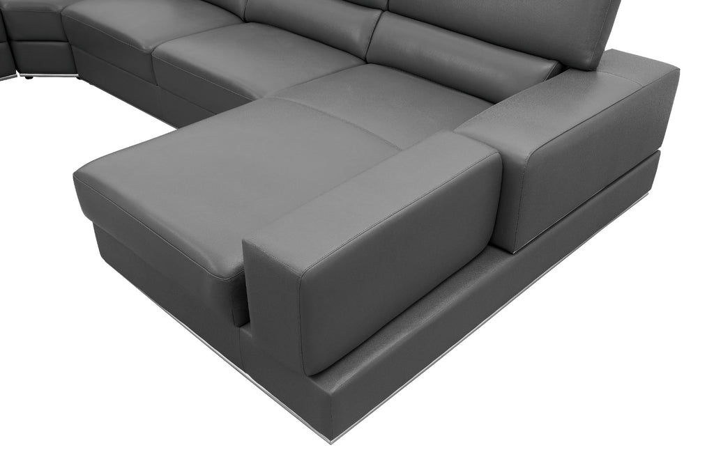 Nella Sectional Sectional Italian Leather Match
