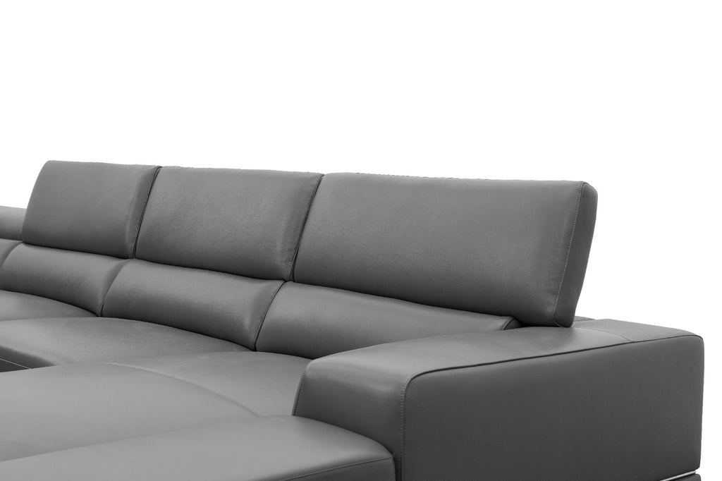 Nella Sectional Sectional Italian Leather Match