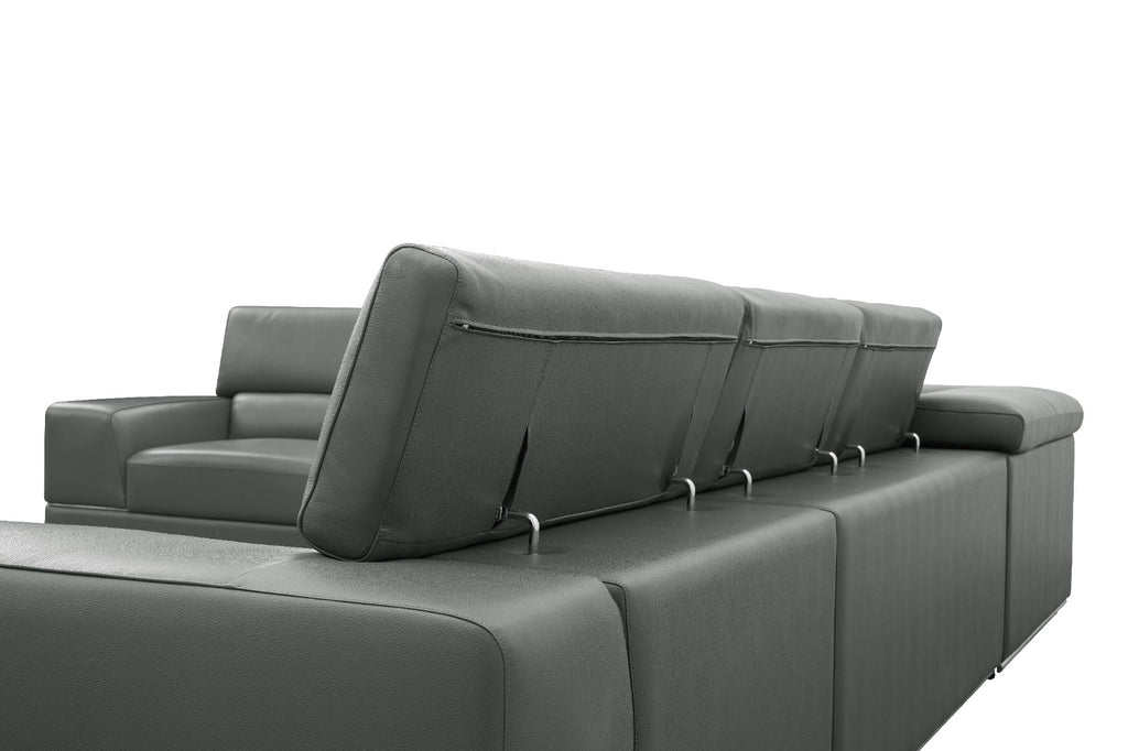 Nella Sectional Sectional Italian Leather Match