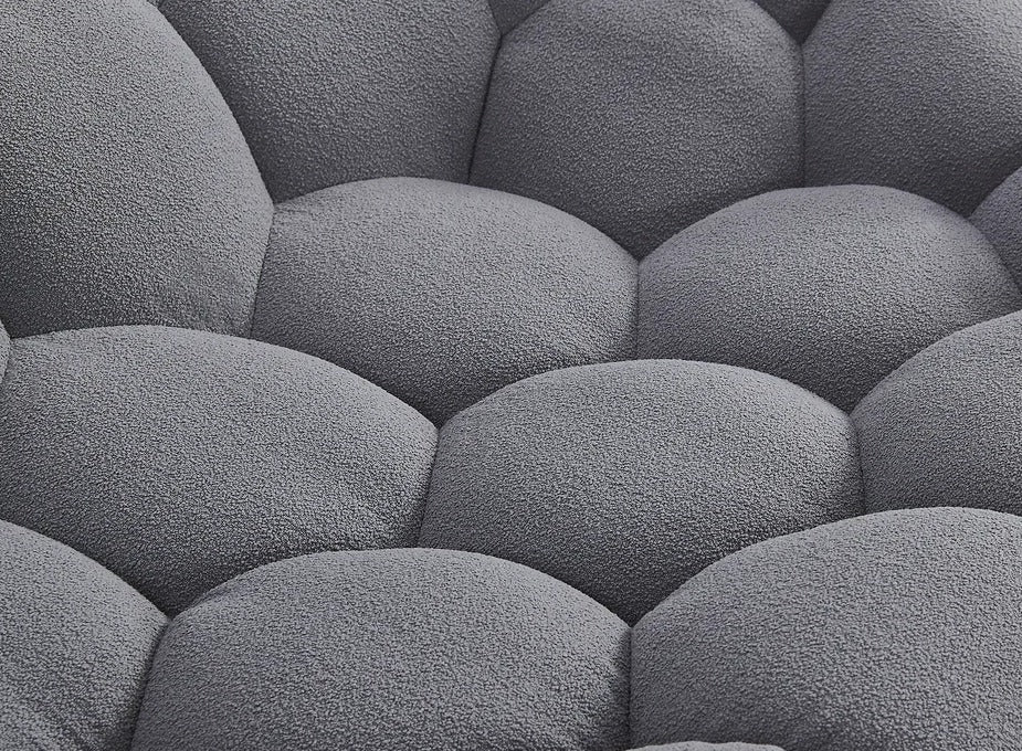 Bubbles Sofa and Loveseat Grey Set