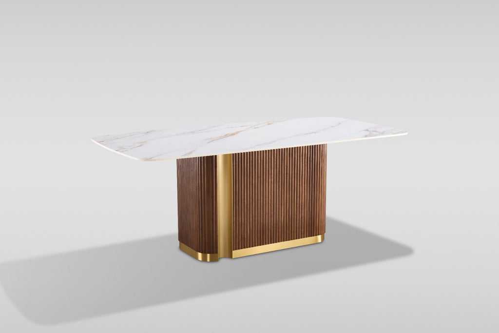 Valente (White/Walnut) Dining Room