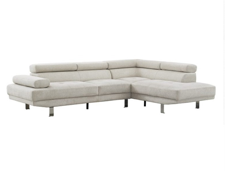 Milton Beige Linen Sectional