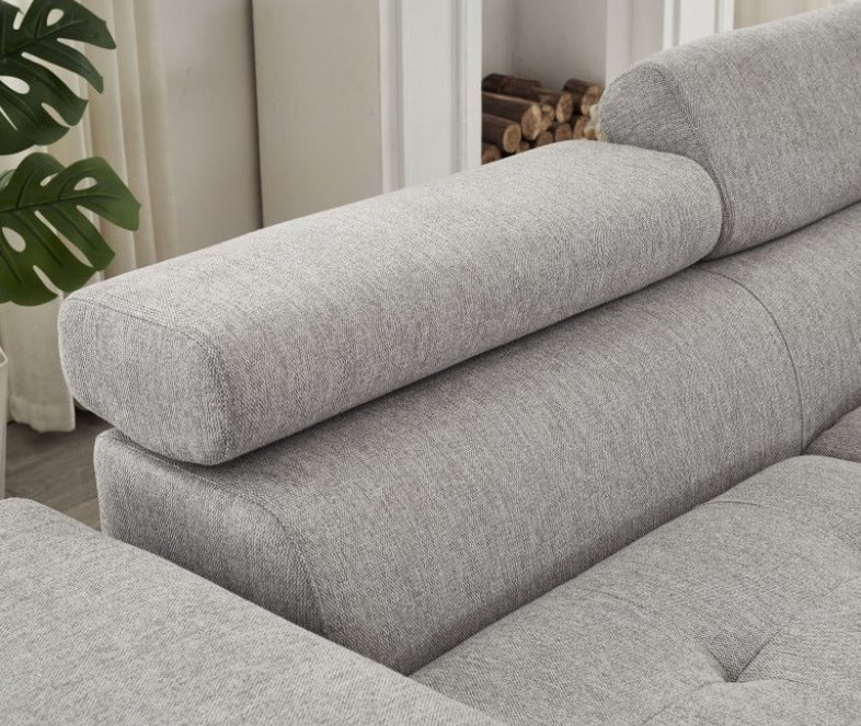 Milton Grey Linen Sectional