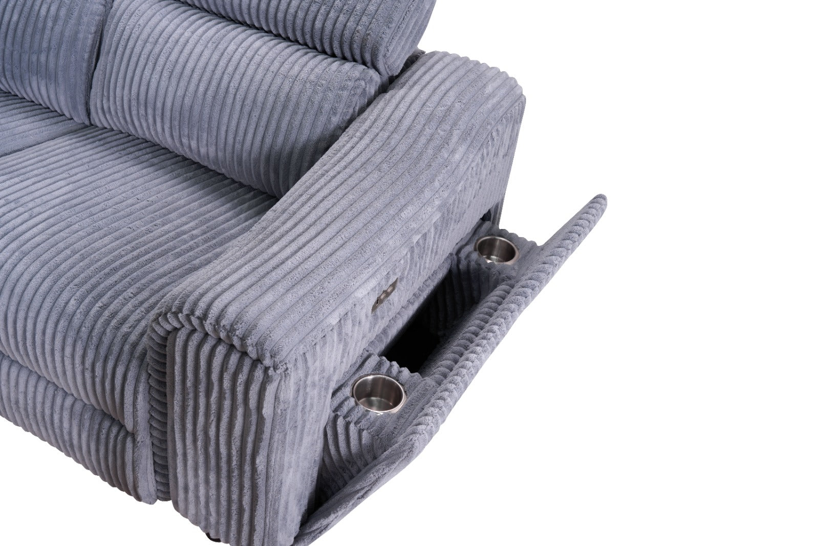 Yash Grey Sectional Recliner