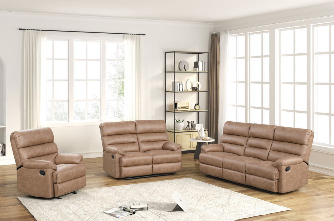 Albert Saddle - 3PC Reclining Set