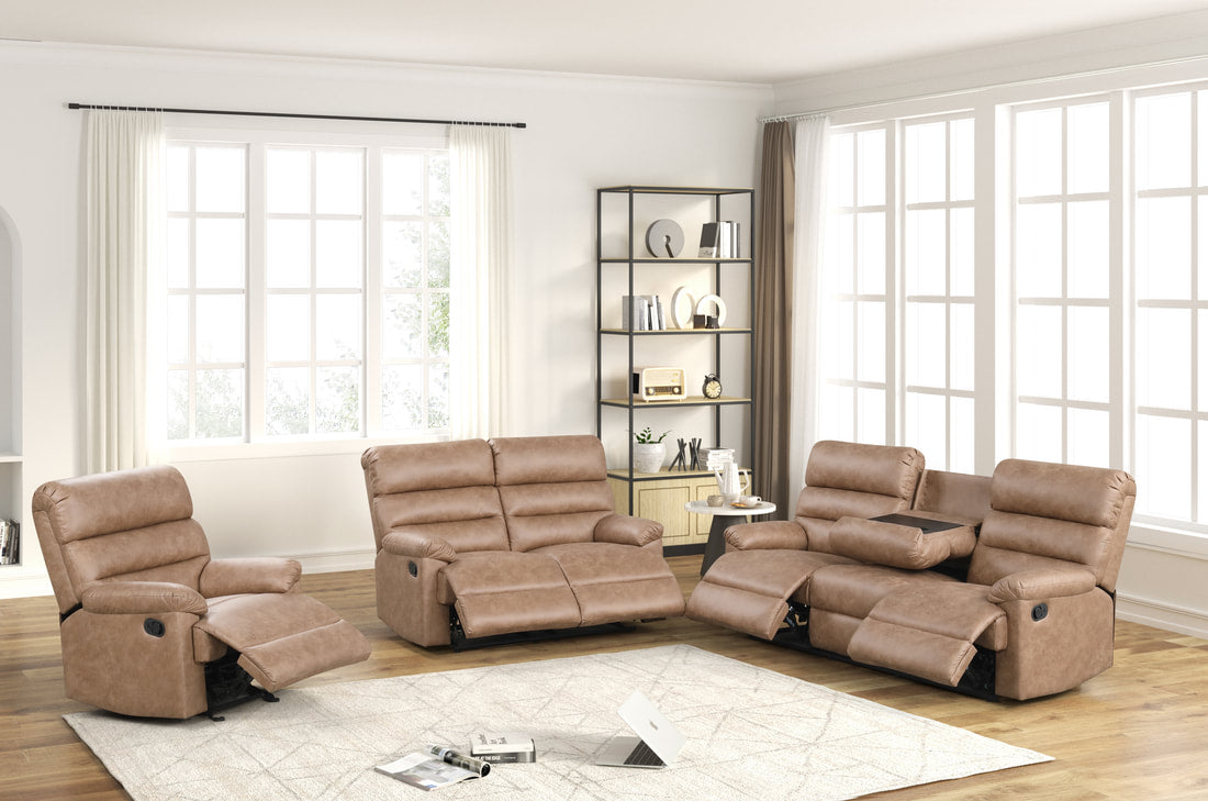 Albert Saddle - 3PC Reclining Set