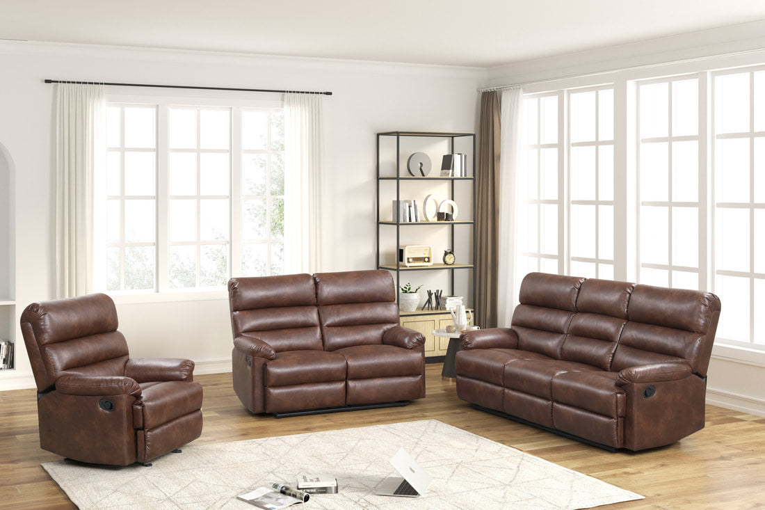 Albert Brown- 3PC Reclining Set