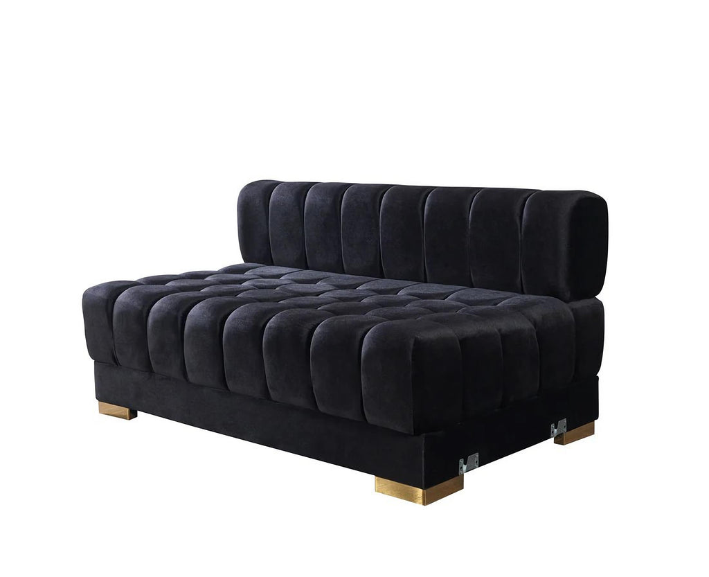 Ariana Velvet Double Chaise Sectional