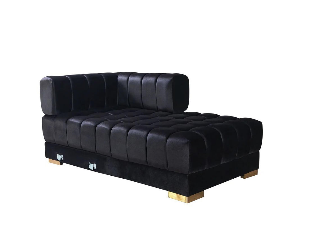 Ariana Velvet Double Chaise Sectional