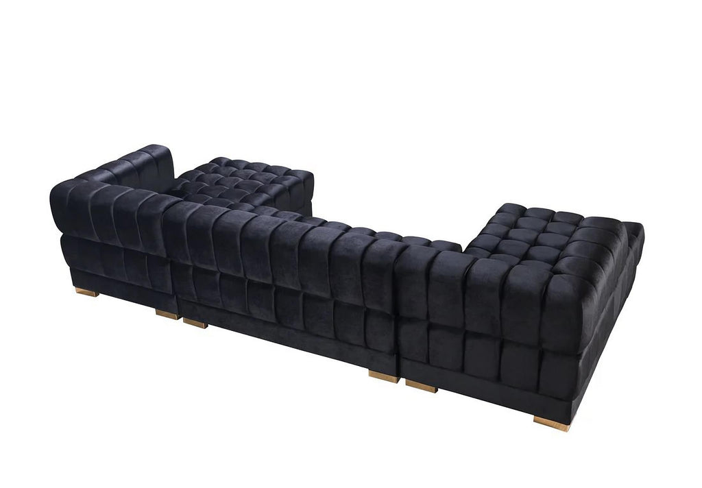 Ariana Velvet Double Chaise Sectional