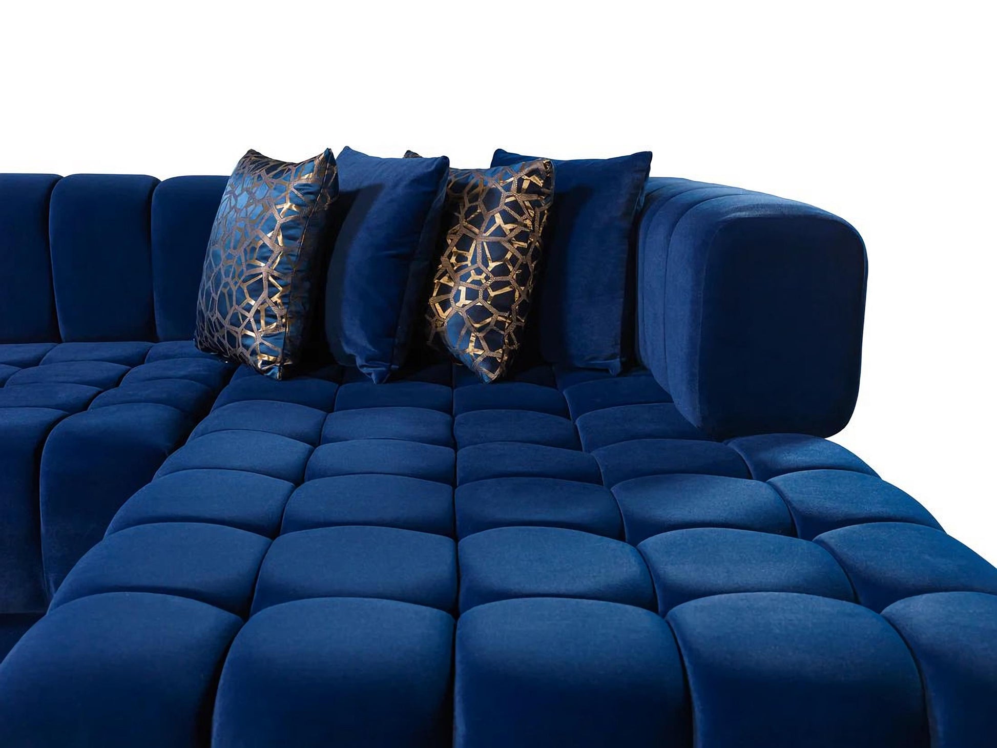 Ariana Velvet Double Chaise Sectional