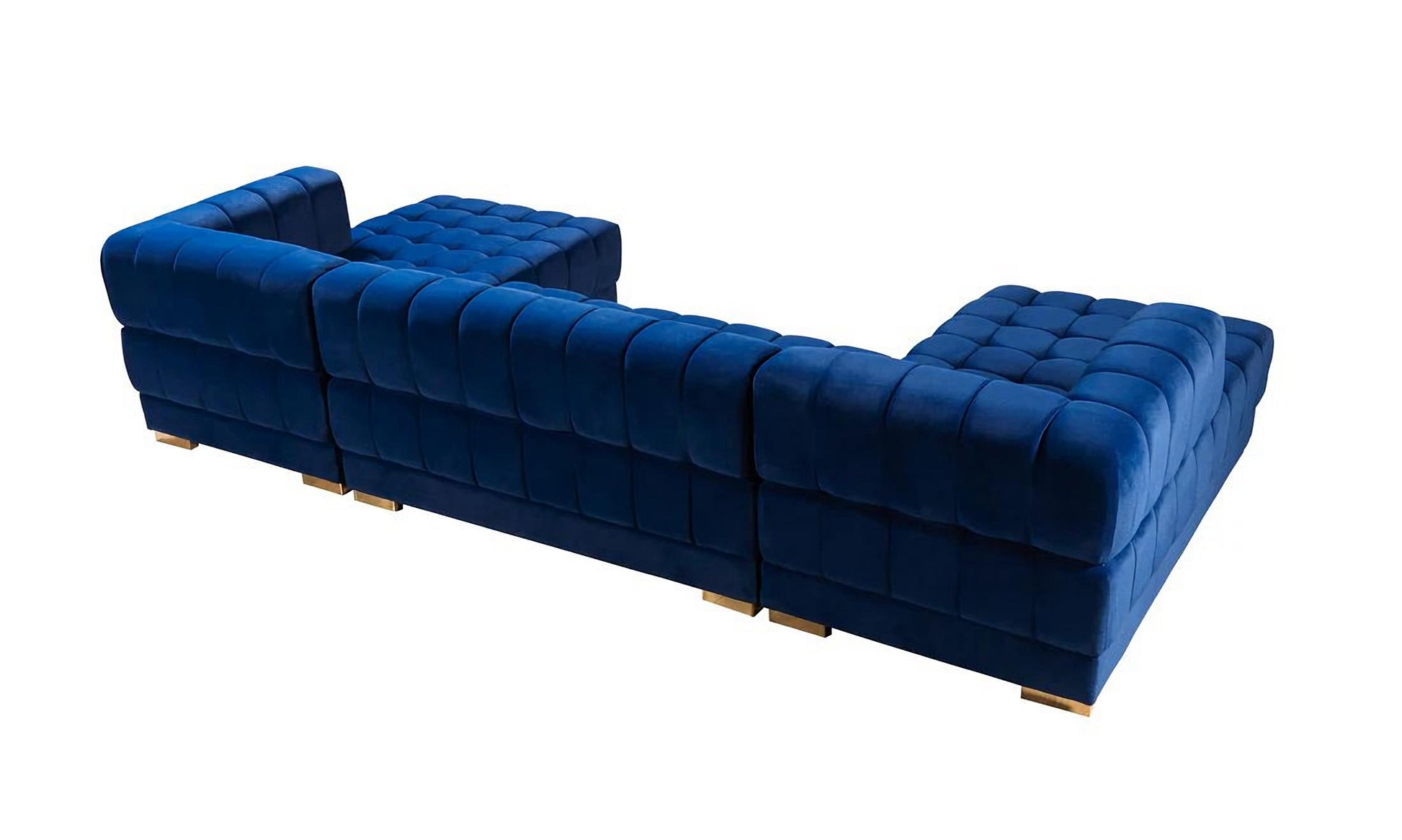 Ariana Velvet Double Chaise Sectional