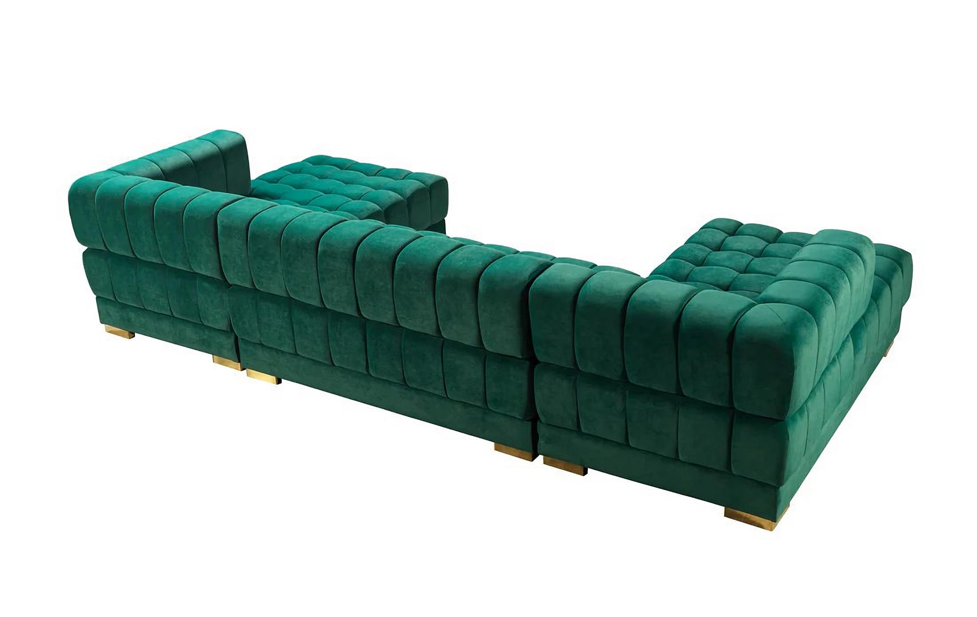 Ariana Velvet Double Chaise Sectional