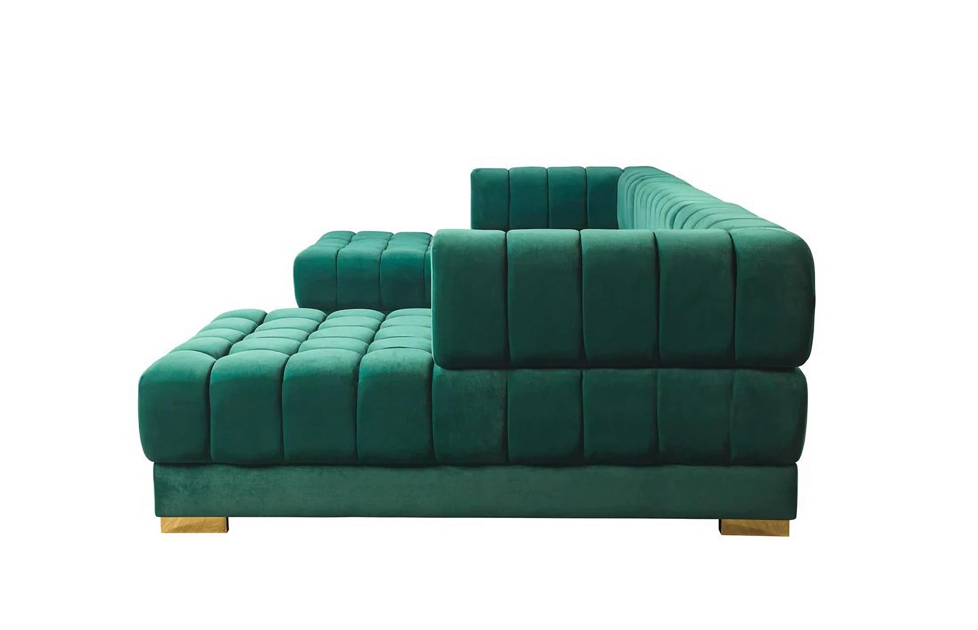 Ariana Velvet Double Chaise Sectional