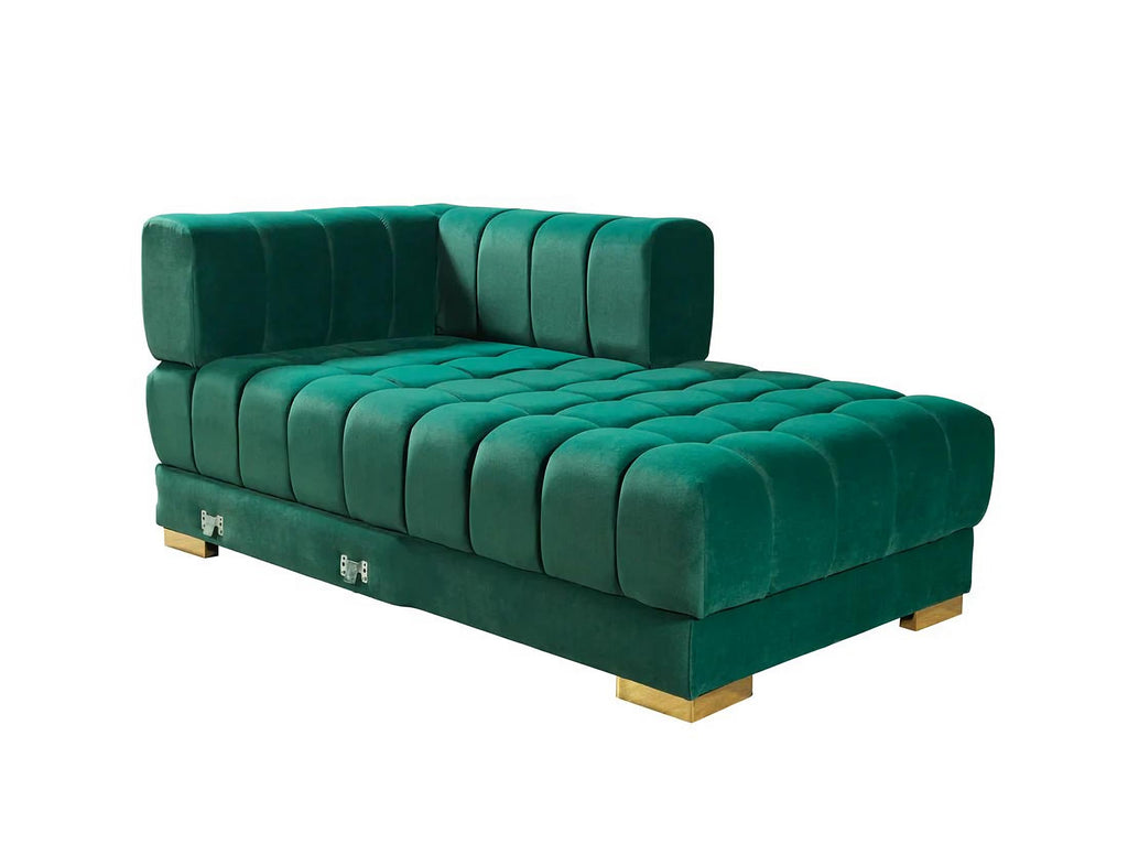 Ariana Velvet Double Chaise Sectional
