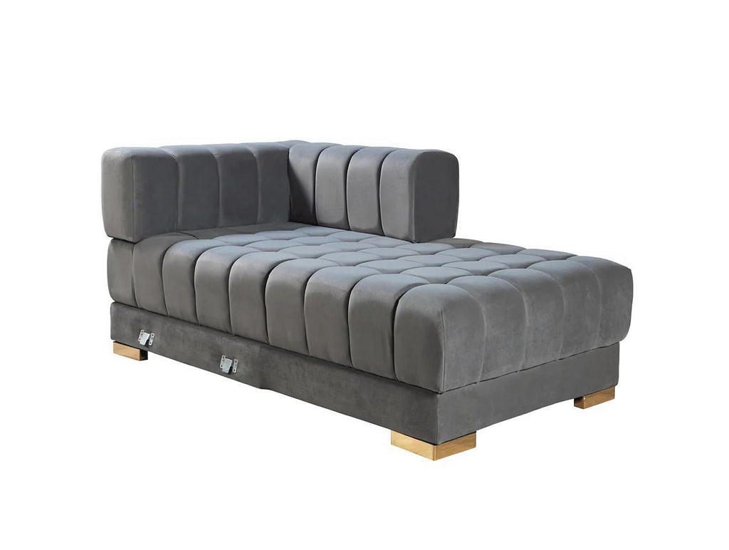 Ariana Velvet Double Chaise Sectional