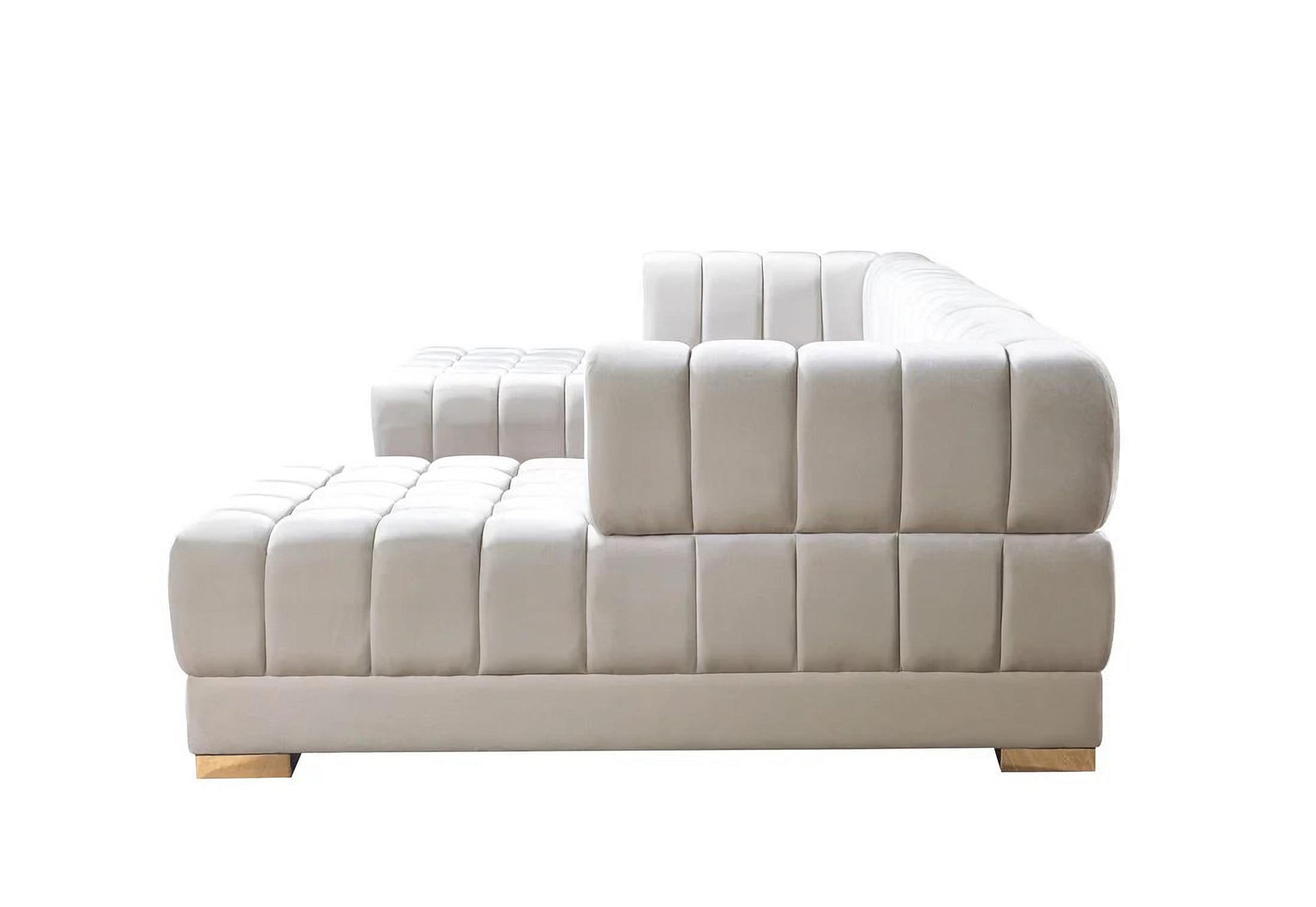 Ariana Velvet Double Chaise Sectional